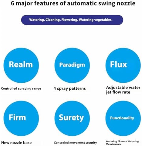 Water Sprinkler Offering 4 Sprayer Modes Stainless Steel Motor Oscillating - Image 5