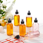Norme 12 Pcs 8 oz Glass Spray Bottles, Funnels and Labels, Pink, Stylish - Image 6