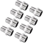 8pcs Stainless Steel Hose Barb Fittings 1" Barb to 1" NPT Male by Kozelo