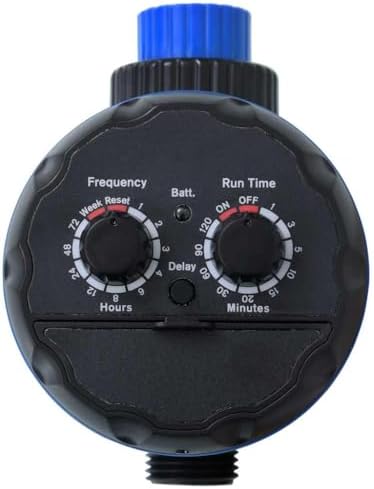 Automatic Garden Water Timer, Single Outlet Programmable Irrigation Controller with Matte Black Finish, Waterproof ABS Digital Hose Faucet Timer for Lawn and Yard Care - Image 3