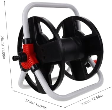 Freestanding Hose Reel Holder with Coiling Mechanism for Outdoor Storage - Image 2