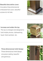 Outdoor Water Fountain Water Column with Faucet，freestanding Garden Hose Holder with Full Copper Faucet，Yard Hydrant Water Feature Fountain Water Dispenser ，for Garden Irrigation and Watering - Image 6