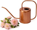 Plexon Rose Gold Metal Watering Can Indoor Plants, 54 oz Stainless Steel Long Spout Watering Can Outdoor House Plant Flower, Garden by Plexon