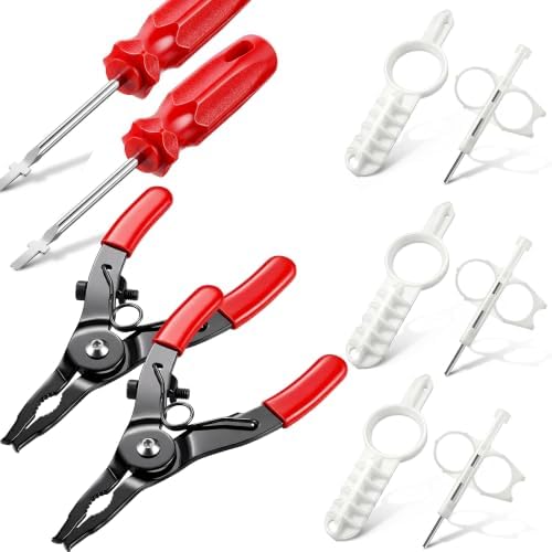 10 Sprinkler Head Tool Kit, Compatible with Hunter/Rain Bird, MP PGP Sprinklers Head Pull Up Repair Tool, Rotor Adjustment Screwdriver, Nozzle Tools, Nozzle Insertion Collar & Sprinkler Keys by Gulfmew