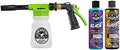 Chemical Guys Foam Gun Car Wash & Wax Bundle with TORQ Foam Blaster, HydroSuds Car Wash Soap and HydroSlick Ceramic Hybrid Car Wax (3 Items, 32 Fl oz) by ChemicalGuys