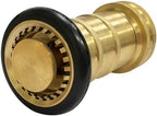 SAFBY Fire Hose Nozzle Brass Fire Equipment Spray Jet Fog (1.5" NH/NST) by SAFBY
