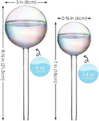 Tomorotec Glass Plant Watering Globes, Self Watering Spikes 2 Large+2 Small - Image 7