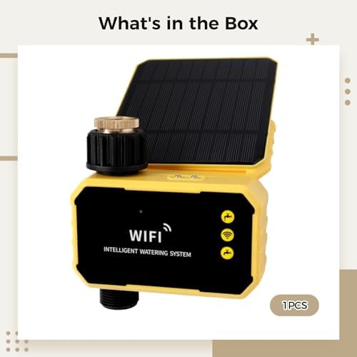 Wifi Smart Solar Irrigation Timer, Sprinkler Timer with Remote Control, Compatible with Smart Life and Tuya, Dual Power, Rain Sensor, Efficient Micro Sprayer and Drip System - Image 5