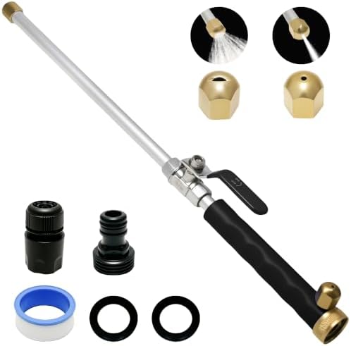 Jet Nozzle Power Washer for Garden Hose, Upgraded 2-In-1 High Pressure Wand by Unknown