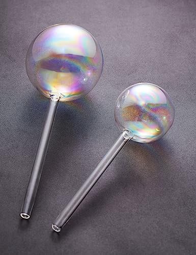 Tomorotec Glass Plant Watering Globes, Self Watering Spikes 3 Large+3 Small - Image 4