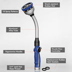 RESTMO Watering Wand Heavy Duty, 15-Inch Long Hose Nozzle Sprayer - Image 2