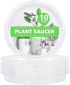 Clear Plant Saucer 16 inch Large Plant Drip Trays for Indoor outdoor plants by Grandisk