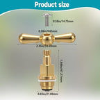 3 Pcs PK1100 Brass Globe Valve Faucet Stem and Bonnet Replacement Kit Compatible with Arrowhead Hose Bibs, Boiler Drains & Sill Faucets - Image 2