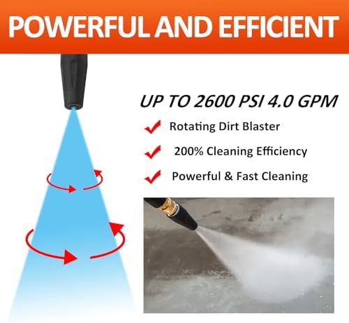 Bear Force Replacement Pressure Washer Spray Gun Kit With Lance, 5 Spray Tips, Turbo Nozzle & Holder - Compatible With Portland, Husky, Ford, Pulsar, ShopForce, Taskforce Powerwasher - Image 6