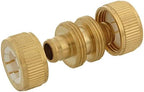 Amig - Hose Repair - 3/4" - Ideal for Easy Water Leak Repair - Quick and Easy Connection - Made with Brass - Matte Gold - Image 3