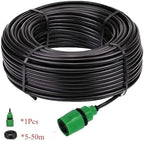 Garden Supplies 5-50m DIY 4/7mm PVC Garden Watering Garden Hose Micro Irrigation Pipe Drip Watering Kits with Adjustable Drippers Nozzle(40M) - Image 3