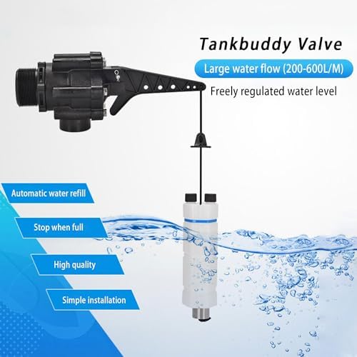 1‘’Tankbuddy Valve High Flow Large Water Discharge Float Valve Double Water Level and Adjustable Water Level (1 Inch(TB25)) - Image 3