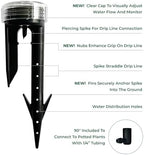 Root Quencher Spike 4-Pack - Deep Underground Dripper, Tree & Plant Root Watering Drip Irrigation & Fertilizer Stake (1/2" Female NPT Compatible with All Connectors, Water Hose, Drip & PVC) - Image 3