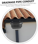 Sosoport Curved PVC Rainwater Diverter Collector for Sheds and Patios - Image 3