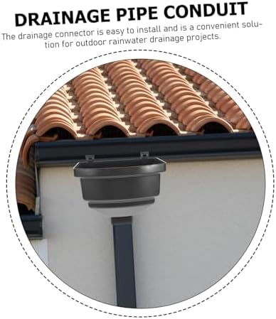 Sosoport Curved PVC Rainwater Diverter Collector for Sheds and Patios - Image 3
