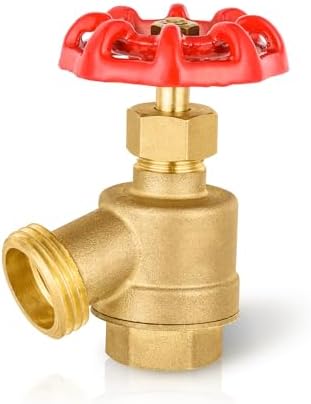 50PC HeSun 1/2" FIP Inlet x 3/4" MHT Outlet Brass Bent Nose Valve by HeSun