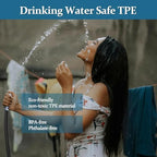 Garden Hose 100 ft, Made of TPE (BetterThan PVC/Hybrid Polymer), Lightweight yet Durable Water Hose with Ergonomic Grip, Drinking Water Safe Material, All-Weather, 3/4" GHT Fittings - Image 7