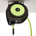 Flexzilla Retractable Enclosed Plastic Air Hose Reel, 3/8 in. x 50 ft., Heavy Duty, Lightweight, Hybrid, ZillaGreen - L8250FZ - Image 5