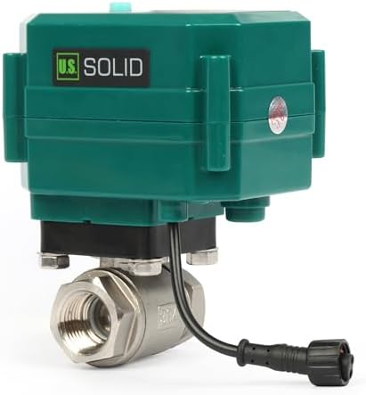 U.S. Solid 1/2" Smart Motorized Ball Valve - Brass Remote App Mobile-control Electrical Ball Valve with Manual Switch, Plug Connection - Image 4