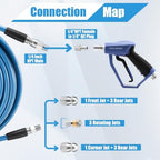 RIDGE WASHER Sewer Jetter Kit for Pressure Washer, 50FT - Image 3