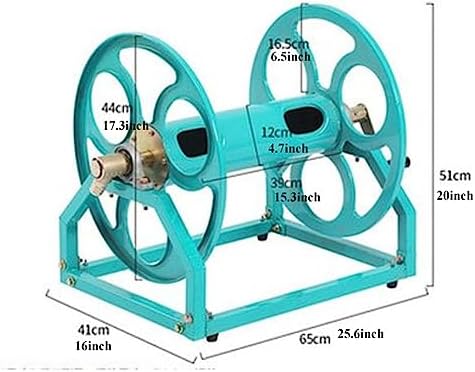 GLigeT Hose Pipe Holder Compact Hose Reel Cart, Heavy Duty Metal Hose Reel, Hose Holder Water Pipe Rack Suitable for Gardens, Lawns, and Outdoor Hose Pipe Hanger (Size : for 1/2inch Hose) - Image 2