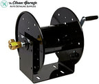 The Clean Garage Cox Custom High Pressure Hose Reel Black | Hand Crank | Up To 100' Hose - Image 2