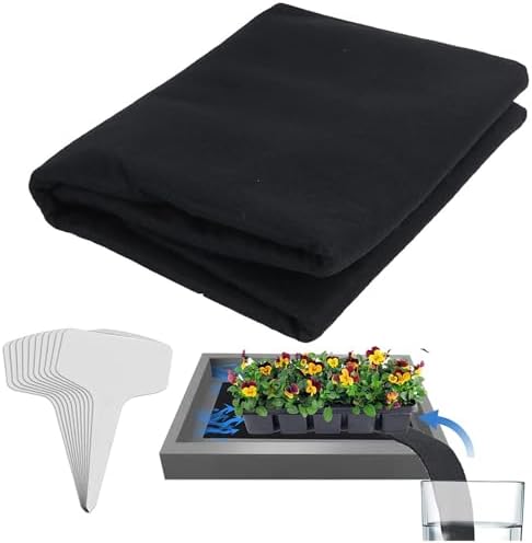 SagaSave 2 Packs Automatic Plant Watering Mat, Self Watering Capillary Mat, 3mm Thicken Vacation Plant Watering System for Greenhouse Hydroponics Indoor Potted Plants - Image 5