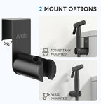 Arofa Handheld Bidet Sprayer, Bidet Attachment for Toilet, Matte Black - Image 6