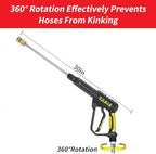 Pressure Washer Gun and Hose 3600 PSI, Quick Connect 3/8" - Image 5