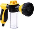 Portable Water Gun Hose Nozzle Car Washer Garden Watering Jet Spray High Pressure Sprinkler Foam Lance Automobiles Cleaning Tool(Yellow) by Unknown