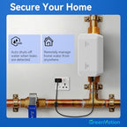Ai Smart Water Valve, Automatic Water Leak Detector & Shutoff, 3/4" - Image 2
