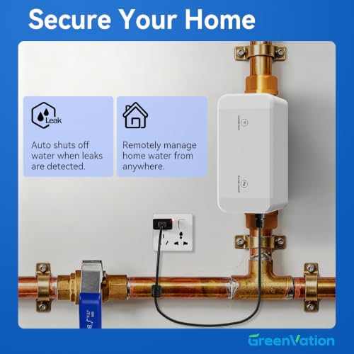 Ai Smart Water Valve, Automatic Water Leak Detector & Shutoff, 3/4" - Image 2