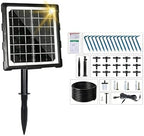 Water Saving Automatic Irrigation Sprinkler Set with Solar Panel for Greenhouses Patios Container Plant and Flowers Outdoor Plant Watering Clock by Guaber