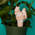Decorative Terracotta Watering Spikes Set, Snail and Squirrel Shape, 6" Tall - Image 2