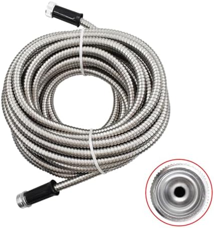 304 Stainless Steel Garden Hose 100FT Upgraded Metal Expandable Hoses - Image 2
