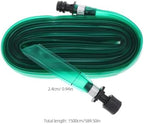 GALPADA Flat Soaker Sprinkler Hose 15m Pvc Garden Watering Hose with Perforations for Farm Irrigation and Yard Cooling - Image 2
