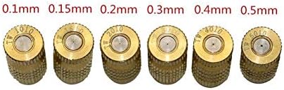 Xiaochen Lawn Irrigation Garden Watering 150 Pcs Brass 3/16" Male Thread High Pressure Misting Nozzles Anti Drip Atomization Sprayer Garden Farm Irrigation Sprinklers (Color : 0.15mm) - Image 4