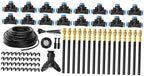 Raised Bed Irrigation Set with 1/4 Inch Tubing, Flexible Nozzle Tubes and Fittings for Home Yard Watering Layouts Drip Watering Set Irrigation Hose Garden Mist Adjustable Nozzle Fast Fit Tubing - Image 7