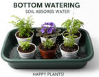 RooTrimmer 100 Pack 3inch Nursey Pots and 2 Pack Plant Trays Set, - Image 4