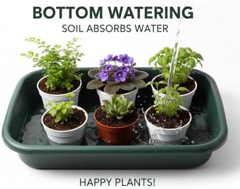 RooTrimmer 100 Pack 3inch Nursey Pots and 2 Pack Plant Trays Set, - Image 4