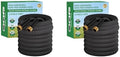 50+100FT Garden Hose, Non-Expanding Water Hose Ultra Lightweight, Kink-Free, Burst-Resistant, Lead-Free, Durable & Flexible High-Pressure Hose for Yard, Lawn, Outdoor, Car Washing by HDKing