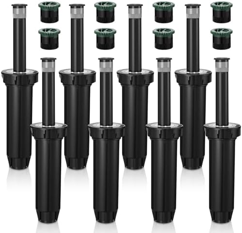 Chimmount 8 Pack 4 Inch Pop up Sprinkler Head, Compatible with 1800 Series by Unknown