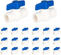 (Pack of 20) EFIELD 1 Inch PVC Ball Valve (FPT Threaded), Schedule 40, FPT x FPT Threaded For Residential, Commercial, Agricultural and Light industrial Applications,(PVC012-2-20PCS) by EFIELDPEXTUBING