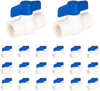 (Pack of 20) EFIELD 1 Inch PVC Ball Valve (FPT Threaded), Schedule 40, FPT x FPT Threaded For Residential, Commercial, Agricultural and Light industrial Applications,(PVC012-2-20PCS) by EFIELDPEXTUBING
