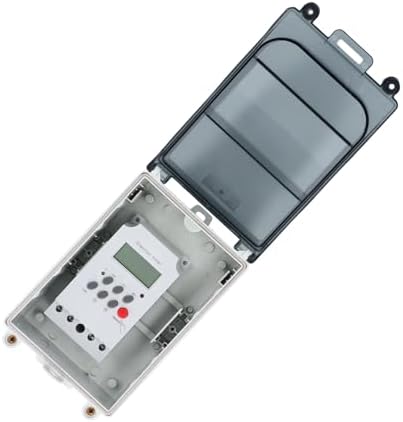 AMONIDA Pool Programmable Timer Switch, Outdoor Timers, 7 Day Cycle Timing Controller with Password Lock & 28 On Off Schedules, Ideal for Pool Pump, Heaters & Filters - Image 5
